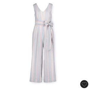 Linen Striped Summer Jumpsuit for Spring